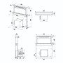 Küppersbusch DD 9840.0 S, copritavolo da piano 90 cm, acciaio inossidabile e vetro nero (DD 9840.0 S_price)