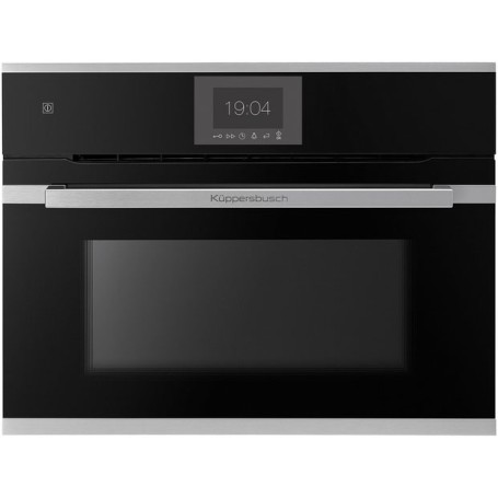 Küppersbusch CBM 6550.0 S1, forno con microonde, nero / acciaio inossidabile,