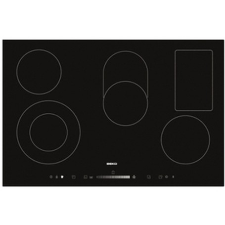 Beko HIC 85502 TX piano cottura Nero Da incasso Ceramica 5 Fornello(i) (HIC 85502 TX)