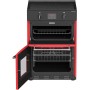 Belling Farmhouse 60 Egg EU Range, larghezza 60 cm, forno e grill elettrico, piano cottura a induzione, rosso