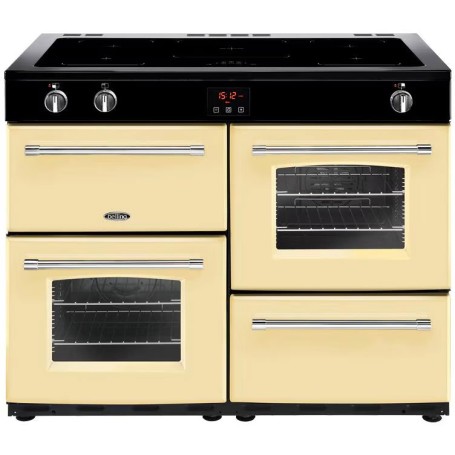 Belling Farmhouse 110 Egg Range Cooker, larghezza 110 cm, forni e grill elettrico, piano cottura a induzione