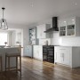 Belling Kensington 100, 3 forni elettrici, con piano a induzione, larghezza 100, panna