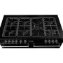 Belling Farmhouse 110 DFT, larghezza 110 cm, forni e grill elettrico, piano cottura a gas, spazio di stivaggio, nero