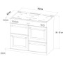 Belling Farmhouse 100 Ei Range Cooker , larghezza 100 cm, forni e grill elettrico, piano cottura a induzione