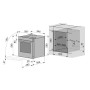 V-ZUG Combair V4000 60, forno da incasso, vetro a specchio platino, C4T660TCHA, 2104500014