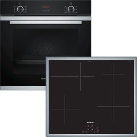 SIEMENS EQ212XA01Z - SET FORNO iQ300 COMPOSTO DA: HB213ABS0 E EH64KBFB5E, 60 CM