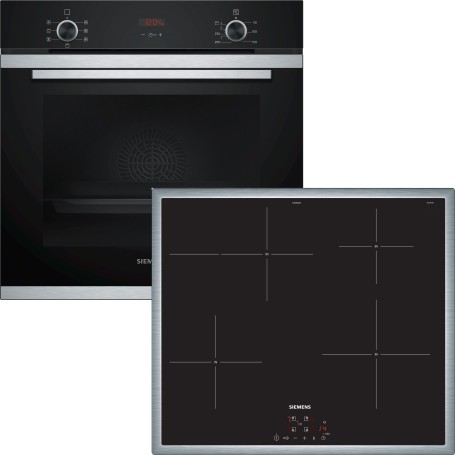 SIEMENS EQ212XA01Z - SET FORNO iQ300 COMPOSTO DA: HB213ABS0 E EH64KBFB5E, 60 CM