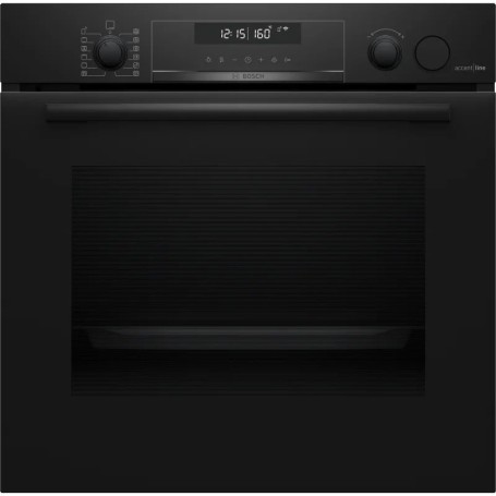 Bosch HRG4785B7, Serie 6, forno da incasso con supporto vapore, 60 x 60 cm, nero