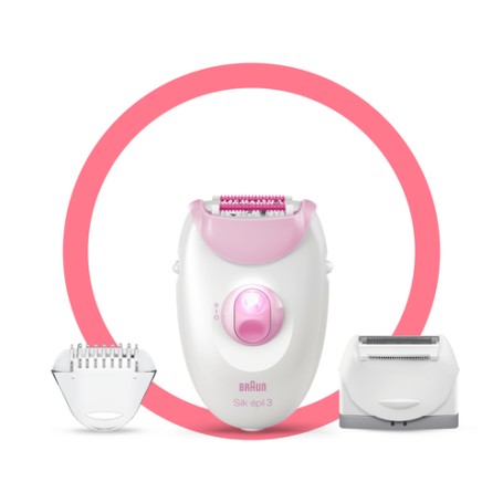 Braun Silk-épil 3 3270 20 pinzette Bianco, Rosa (81711460)