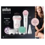 Braun Silk-épil 9 81683682 epilatore 40 pinzette Bianco, Rosa (81683682)