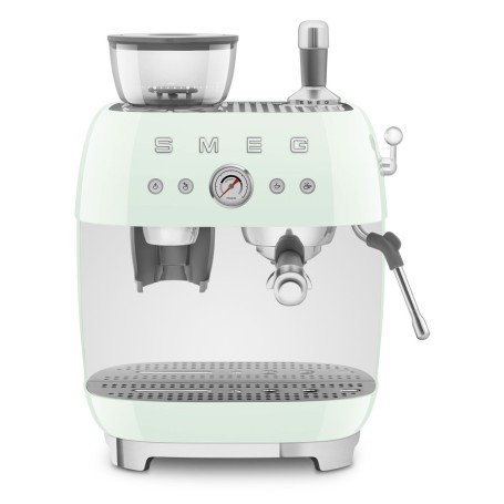 Smeg EGF03PGEU - Macchina per caffè espresso con macinino in stile anni 50, verde pastello