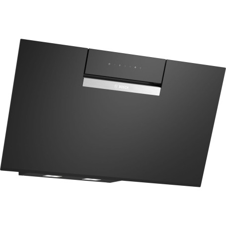 Bosch DWJ87FN60, supporto a parete, serie 4, vetro trasparente stampato nero, 80 cm