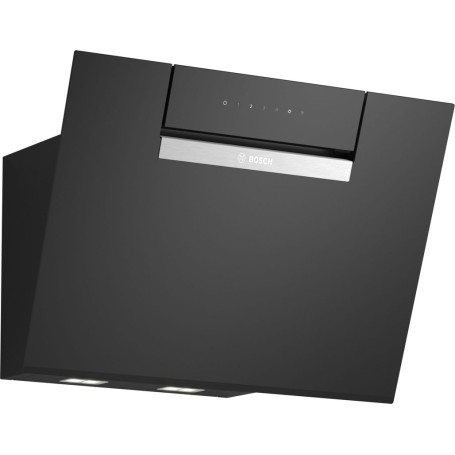 Bosch DWJ67FN60, pannello a parete, serie 4, vetro trasparente stampato nero, 60 cm