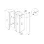 Küppersbusch FKFX 9800.0 iE, frigorifero da incasso American Design, porta in acciaio inossidabile, h 213 cm, EEK: E