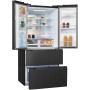 Exquisit FD490-160-WS-200E Combinazione frigo-congelatore , larghezza 84 cm, 506 L, NoFrost, distributore d'acqua, inoxlook-az