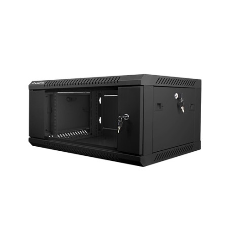 Lanberg WF01-6404-10B rack 4U Da parete Nero (WF01-6404-10B)