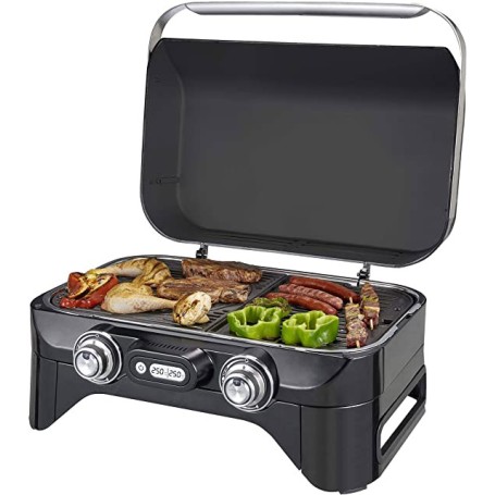 Campingaz Attitude 2100 EX Grill Da tavolo Gas Nero, Acciaio inossidabile 5000 W (2000035653)