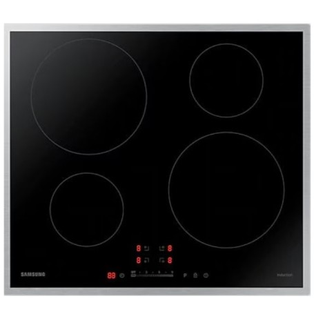 Samsung NZ64H37075K piano cottura a induzione autosufficiente, vetroceramica, larghezza 60 cm, touch control
