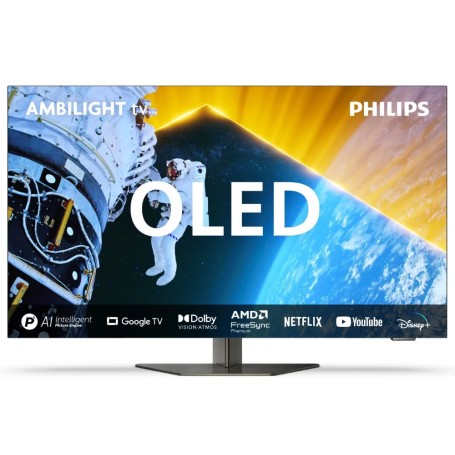 Philips 55OLED849/12, televisore OLED (139 cm (55 pollici), grigio scuro, UltraHD/4K, WLAN, Ambilight