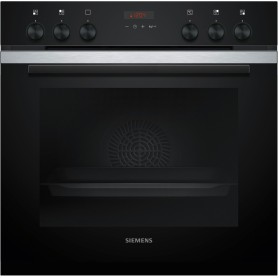 SIEMENS HE273ABS4 - FORNO DA INCASSO iQ300, NERO/ACCIAIO INOX, PIROLISI, ABBINABILE AI PIANI COTTURA A INDUZIONE, 60 CM