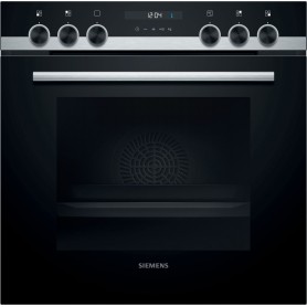 SIEMENS HE517BBS1 - FORNO DA INCASSO iQ500, NERO/ACCIAIO INOX, CARRELLO COTTURA, ABBINABILE A PIANI A INDUZIONE, 60 CM