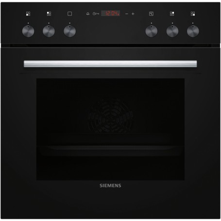 SIEMENS HE013FBB0 - FORNO DA INCASSO iQ100, NERO/ACCIAIO INOX, ABBINABILE A PIANI ELETTRICI, 60 CM