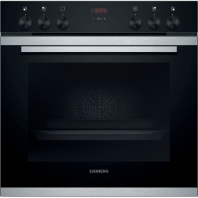 SIEMENS HE213ABR0 - FORNO DA INCASSO iQ300, NERO/ACCIAIO INOX, ABBINABILE A PIANI ELETTRICI, 60 CM