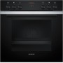 SIEMENS HE213ABS4 - FORNO DA INCASSO iQ300, NERO/ACCIAIO INOX, ABBINABILE AI PIANI COTTURA A INDUZIONE, 60 CM