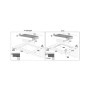 Baraldi DIAMOND FLEXI (01DIM02EBLF83) Piano cottura a induzione cm. 83 - con cappa integrata da 700 m3/h - vetroceramica nero