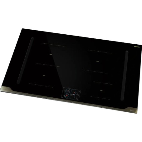Baraldi DIAMOND LUXOR (01DIMLUXEBL83) Piano cottura a induzione cm. 83 con cappa integrata da 700 m3/h - vetro nero
