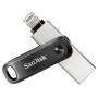 SanDisk iXpand unità flash USB 64 GB USB Type-A / Lightning 3.2 Gen 2 (3.1 Gen 2) Nero, Argento (SDIX60N-064G-GN6NN)