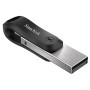 SanDisk iXpand unità flash USB 64 GB USB Type-A / Lightning 3.2 Gen 2 (3.1 Gen 2) Nero, Argento (SDIX60N-064G-GN6NN)