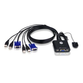 Aten CS22U-AT switch per keyboard-video-mouse (kvm) Nero (CS22U-AT)