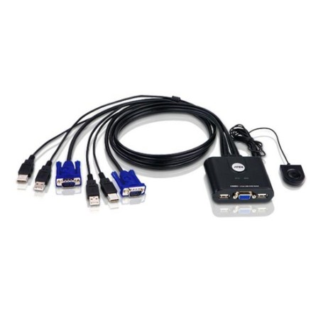 Aten CS22U-AT switch per keyboard-video-mouse (kvm) Nero (CS22U-AT)