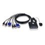 Aten CS22U-AT switch per keyboard-video-mouse (kvm) Nero (CS22U-AT)