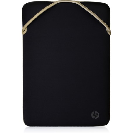 HP Reversible Protective 15.6-inch Gold Laptop Sleeve borsa per notebook 39,6 cm (15.6") Custodia a tasca Nero, Oro (2F2K6AA)