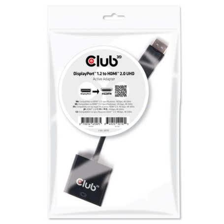 CLUB3D CAC-2070 adattatore per inversione del genere dei cavi Nero (CAC-2070)