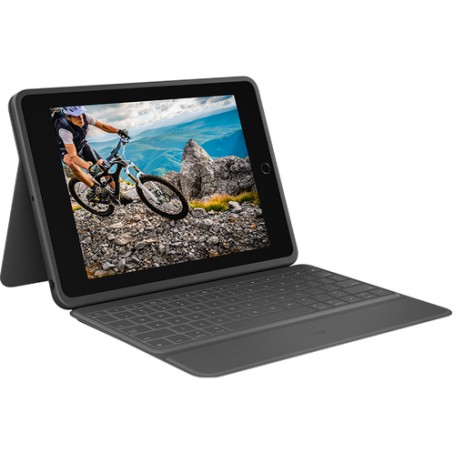 Logitech Rugged Folio Grafite USB tipo-C QWERTZ Tedesco (920-009313)