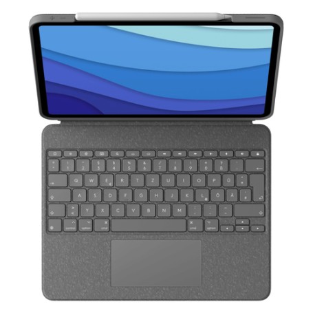 Logitech Combo Touch Grigio Smart Connector QWERTZ Tedesco (920-010208)