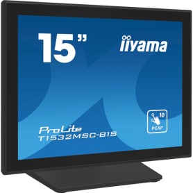iiyama ProLite T1532MSC-B1S Monitor PC 38,1 cm (15") 1024 x 768 Pixel XGA LCD Touch screen Nero (T1532MSC-B1S)