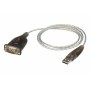 ATEN UC232A1-AT cavo seriale Nero, Metallico 1 m RS-232 (UC232A1-AT)