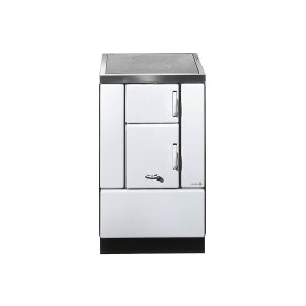 Stufa a carbone e legna Wamsler K150, bianca