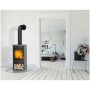 Fireplace stufa a legna Zaria Speckstein , Caminetto Zaria in pietra ollare nera