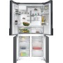 SIEMENS KF96DPXEA iQ700 PORTA FRANCESE, BLACKSTEEL, NO FROST, DISPENSER GHIACCIO E ACQUA, 183 X 91 CM