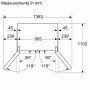 SIEMENS KF96DPXEA iQ700 PORTA FRANCESE, BLACKSTEEL, NO FROST, DISPENSER GHIACCIO E ACQUA, 183 X 91 CM