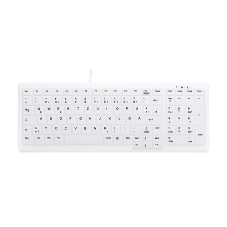 CHERRY AK-C7000 tastiera USB QWERTZ Tedesco Bianco (AK-C7000F-UVS-W/GE)