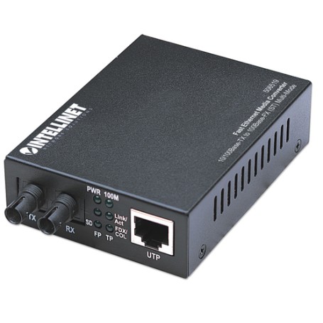Intellinet 506519 convertitore multimediale di rete 100 Mbit/s 1310 nm Modalità multipla Nero (506519)