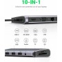 Ugreen 80133 hub di interfaccia USB 3.2 Gen 1 (3.1 Gen 1) Type-C 5000 Mbit/s Grigio (80133)