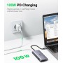 Ugreen 80133 hub di interfaccia USB 3.2 Gen 1 (3.1 Gen 1) Type-C 5000 Mbit/s Grigio (80133)