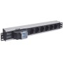 Intellinet 711432 unità di distribuzione dell'energia (PDU) 6 presa(e) AC 1.5U Nero, Grigio (711432)